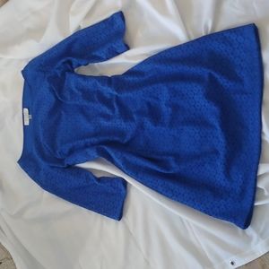 Kasper Lace Sheath Dress Blue Size 10